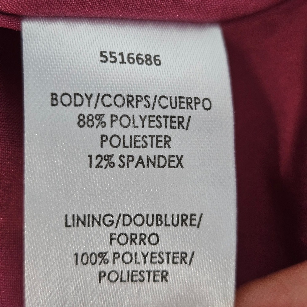 NWT Kay Unger Sabina Dress 16 Berry Sorbet Twisted Midi Sheath Formal Wedding - Picture 12 of 16